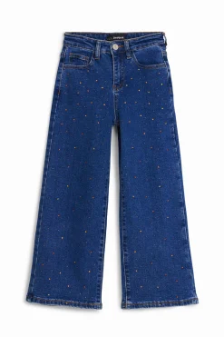 Long jeans with dots