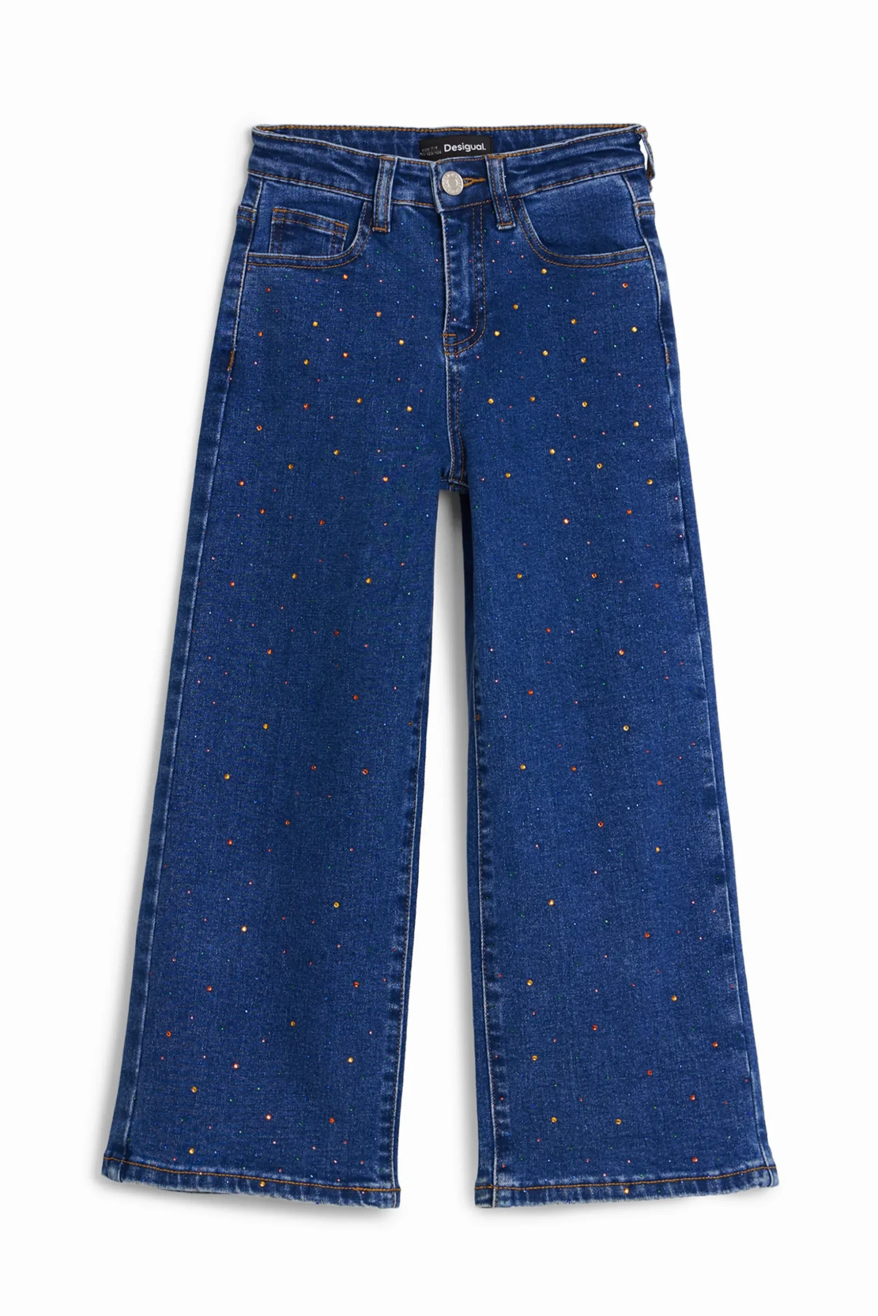Long jeans with dots