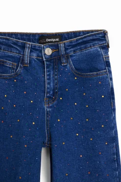 Long jeans with dots