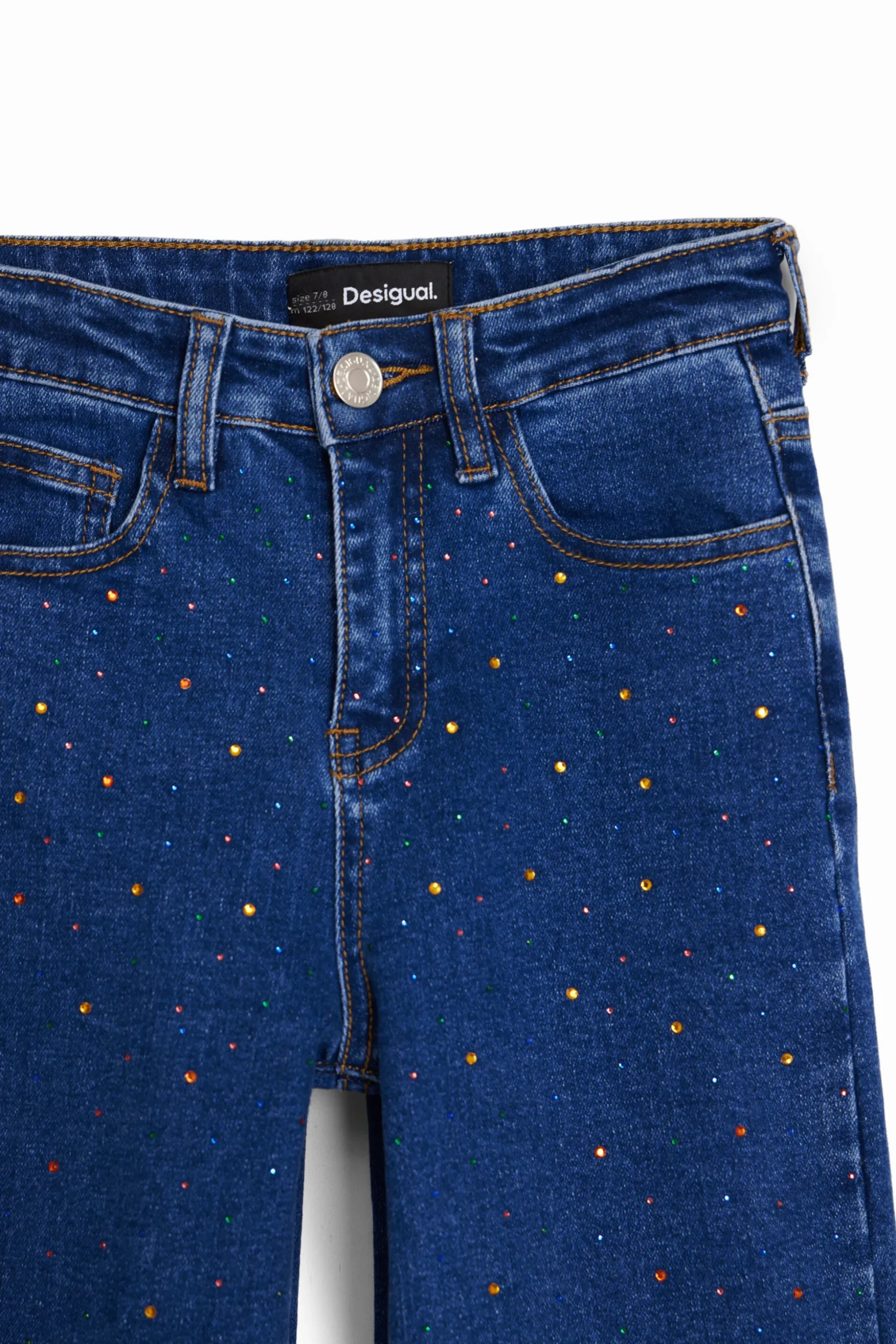 Long jeans with dots
