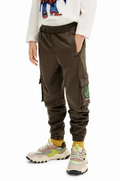 Long jogger pants with cargo pockets