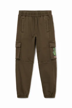 Long jogger pants with cargo pockets