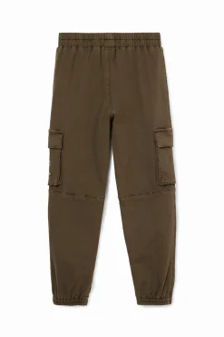 Long jogger pants with cargo pockets