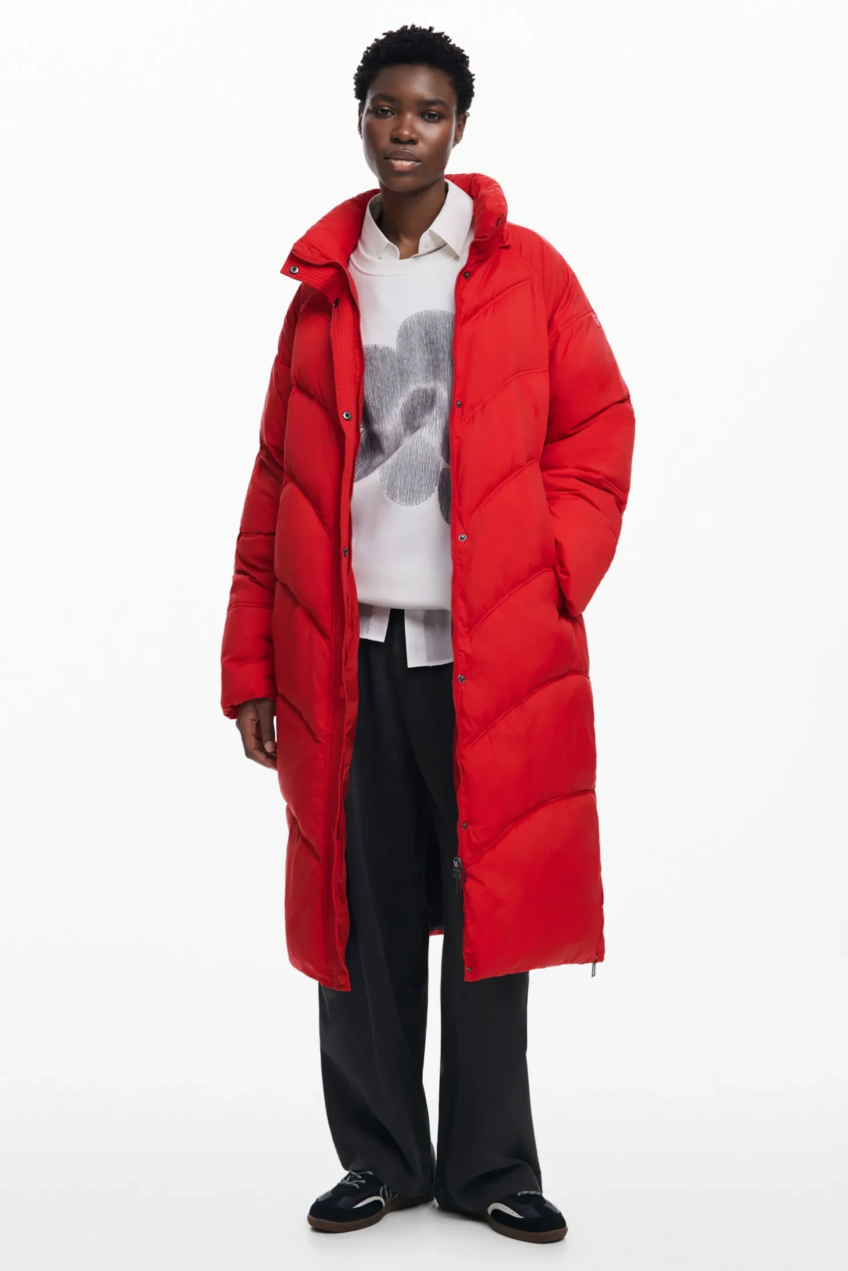 Long padded coat