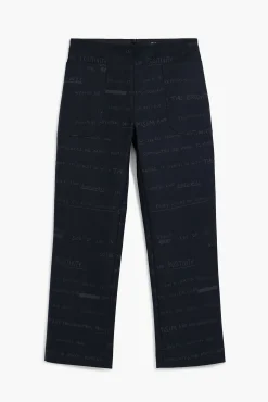 Long pants with phrases