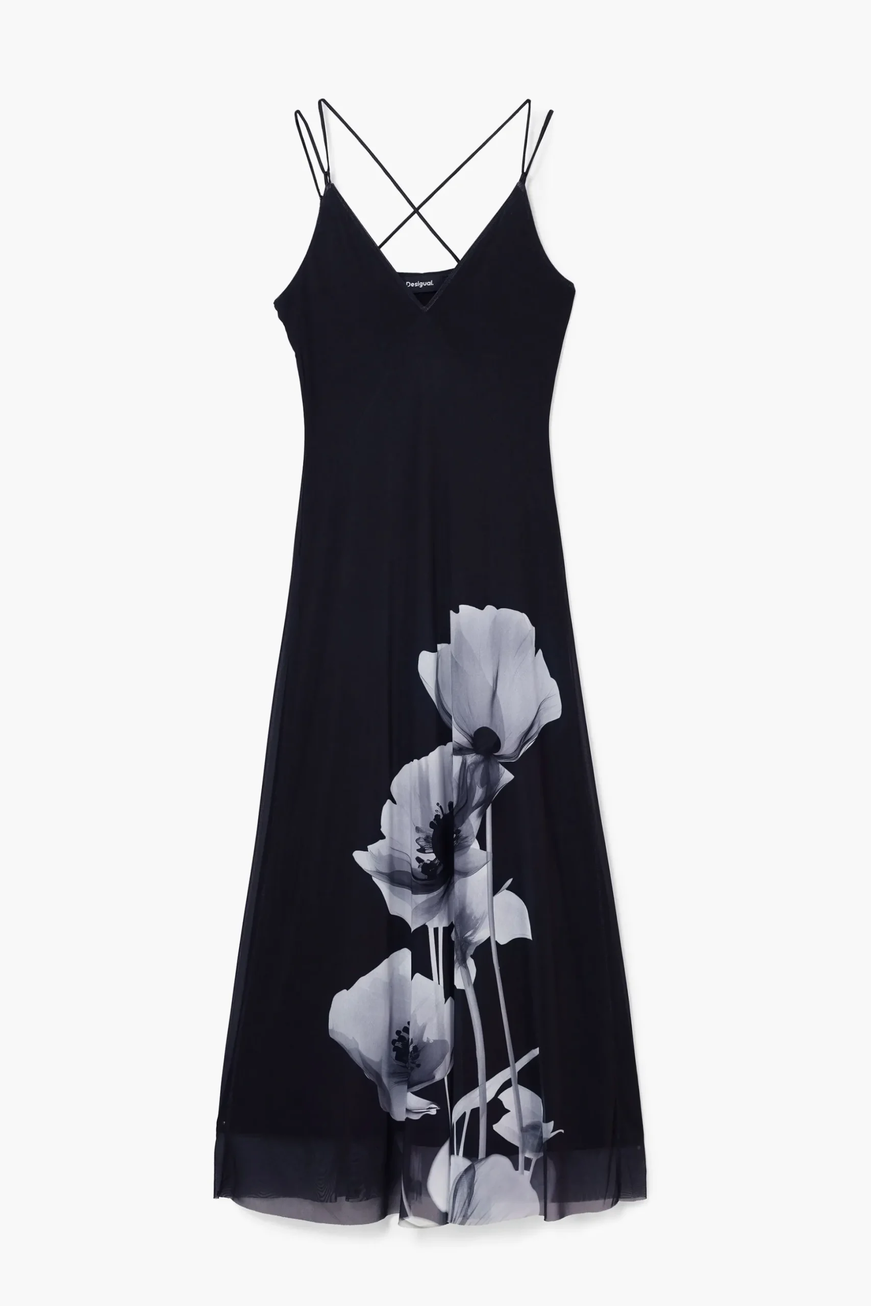 Long poppy dress