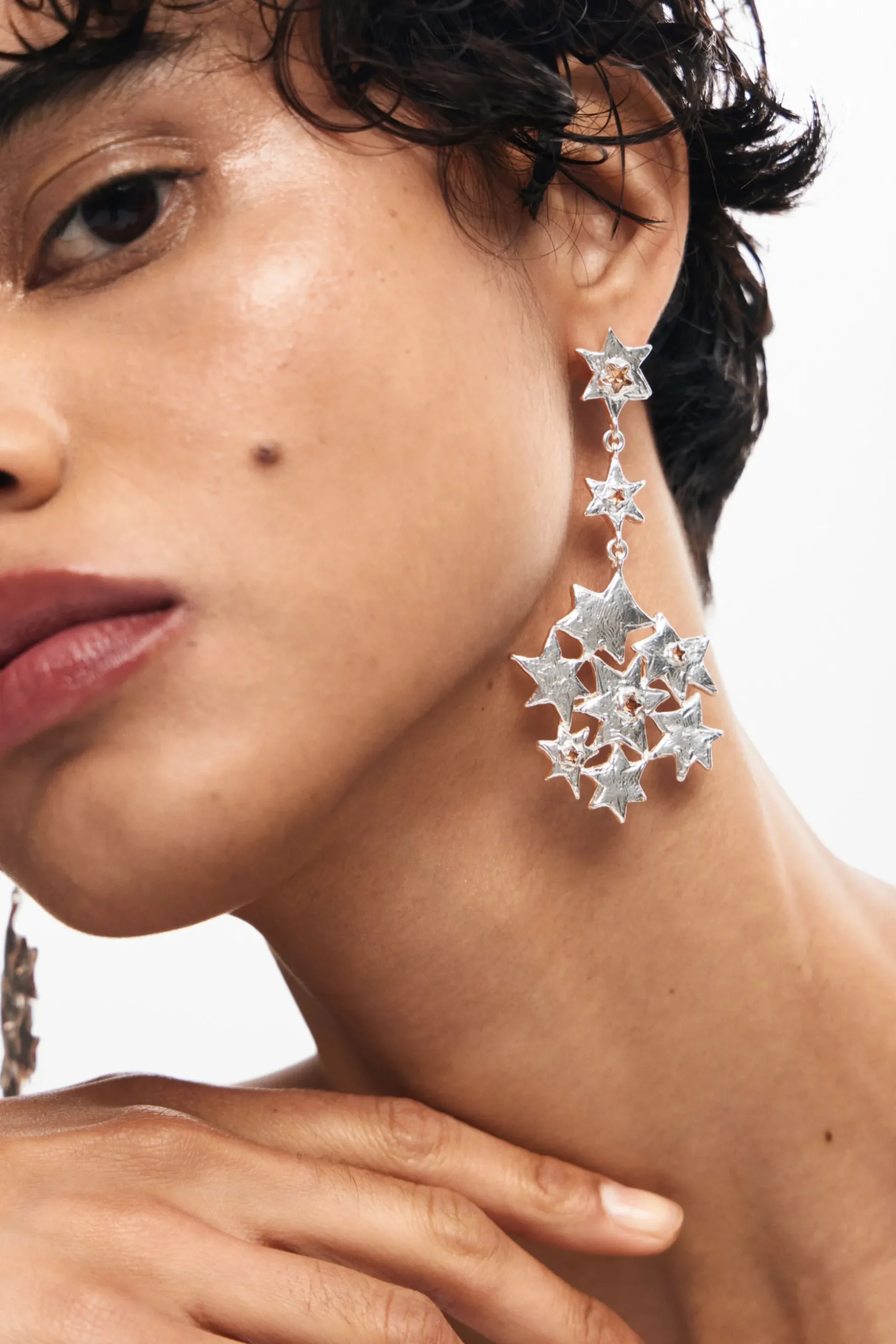 Long star formation earrings Zalio