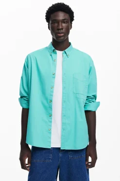Long-sleeve cotton shirt