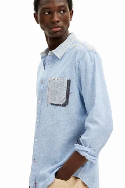 Long-sleeve grunge shirt