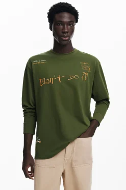 Long-sleeve message T-shirt
