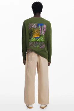 Long-sleeve message T-shirt