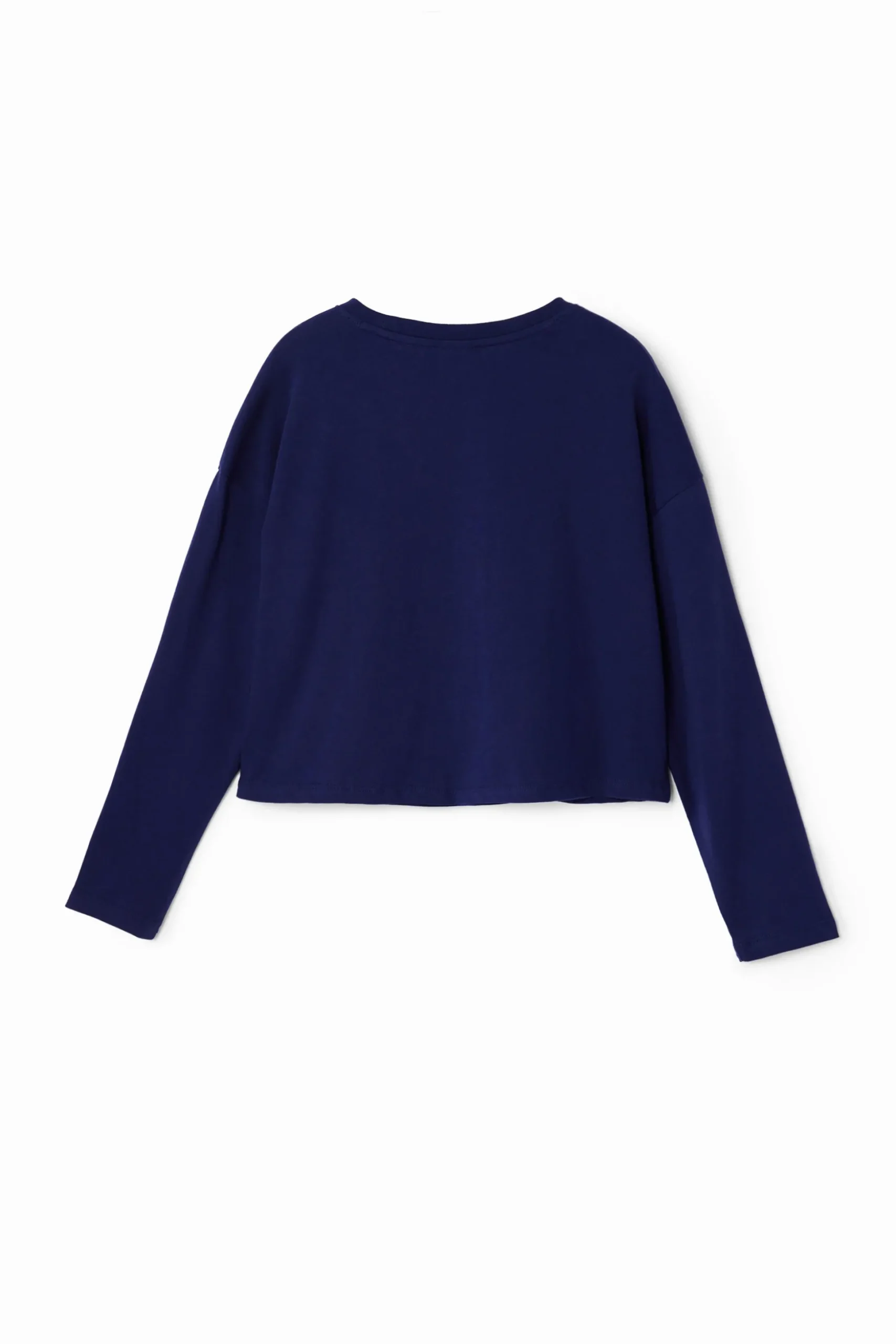 Long-sleeve polka dot T-shirt