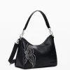 M bag with butterfly engraving