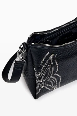 M bag with butterfly engraving
