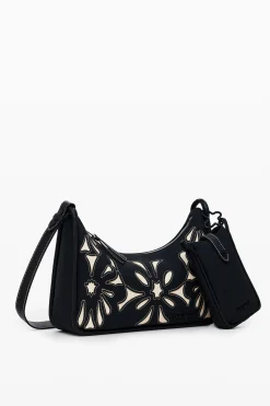 M bag with flowers