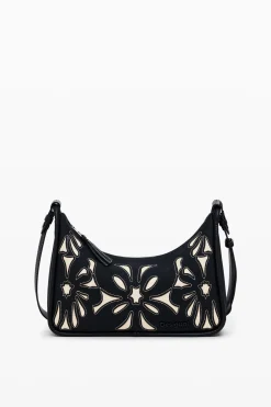M bag with flowers