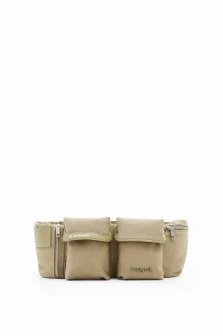 M canvas pockets bum bag
