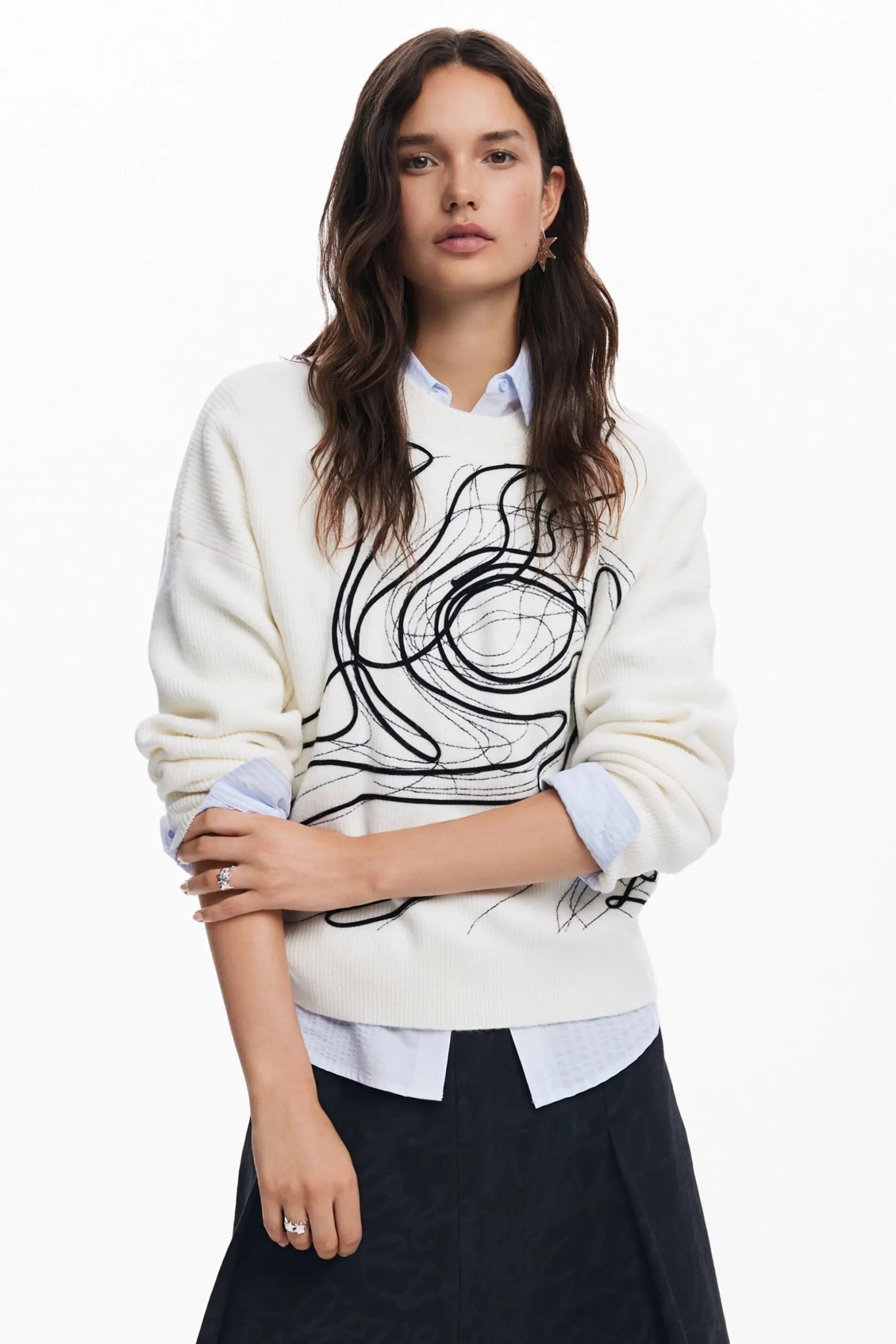 M. Christian Lacroix brushstroke sweater