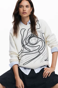 M. Christian Lacroix brushstroke sweater