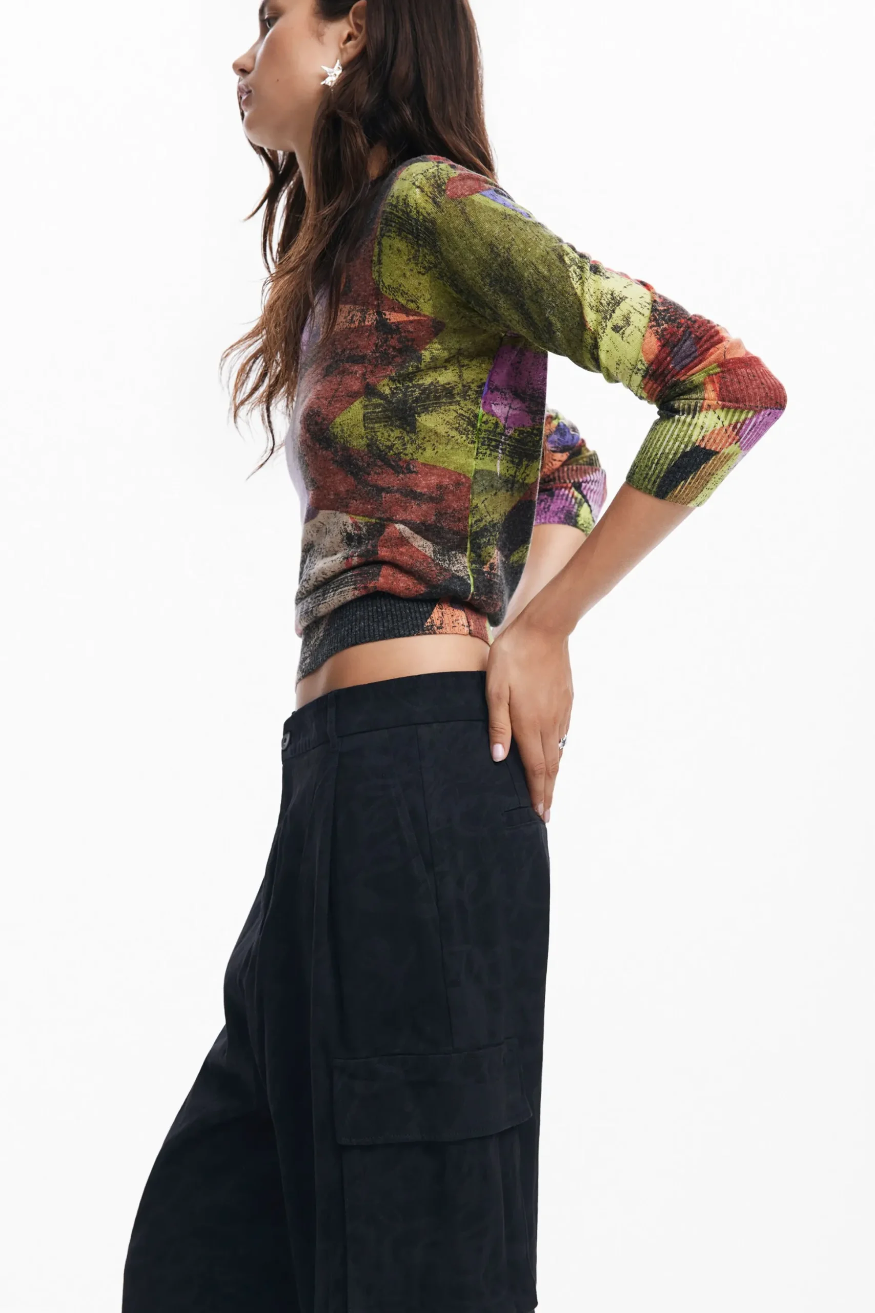 M. Christian Lacroix printed cargo pants
