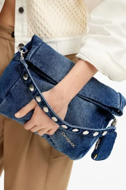 M denim crossbody bag