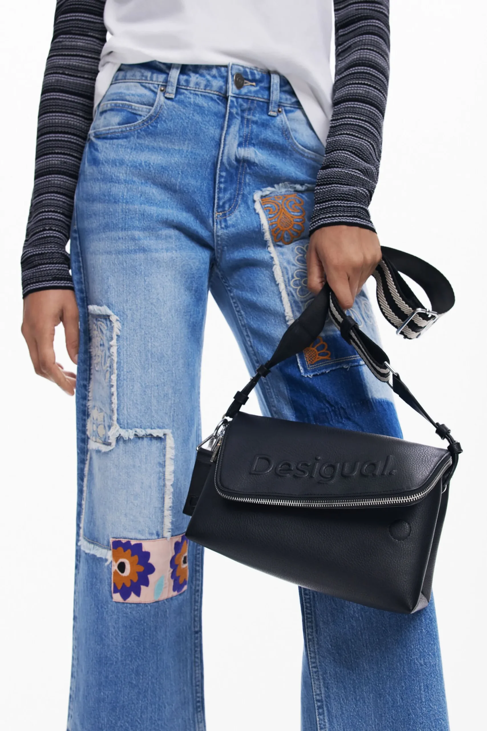 M Half Logo Crossbody Bag