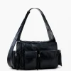M leather pockets bag