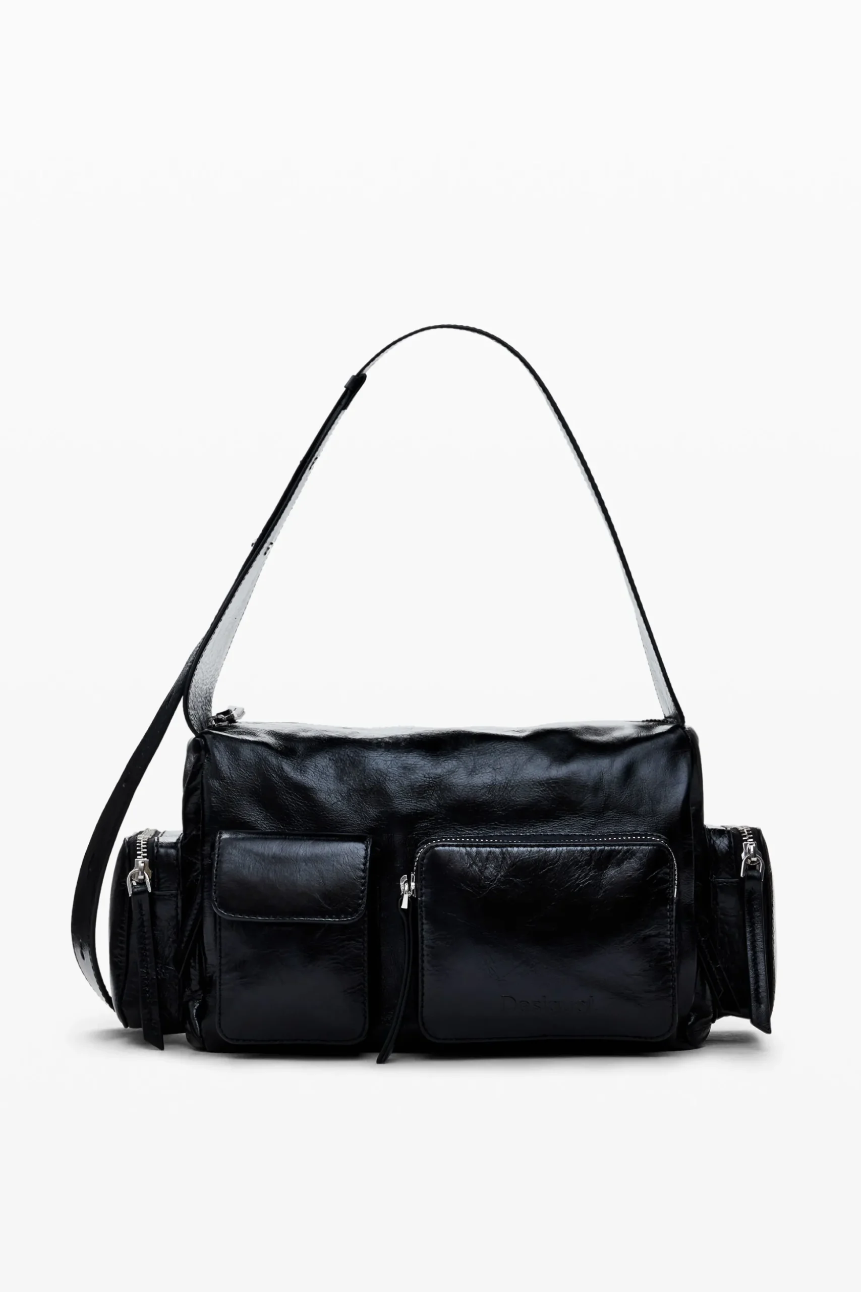 M leather pockets bag