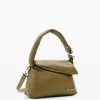 M padded leather bag