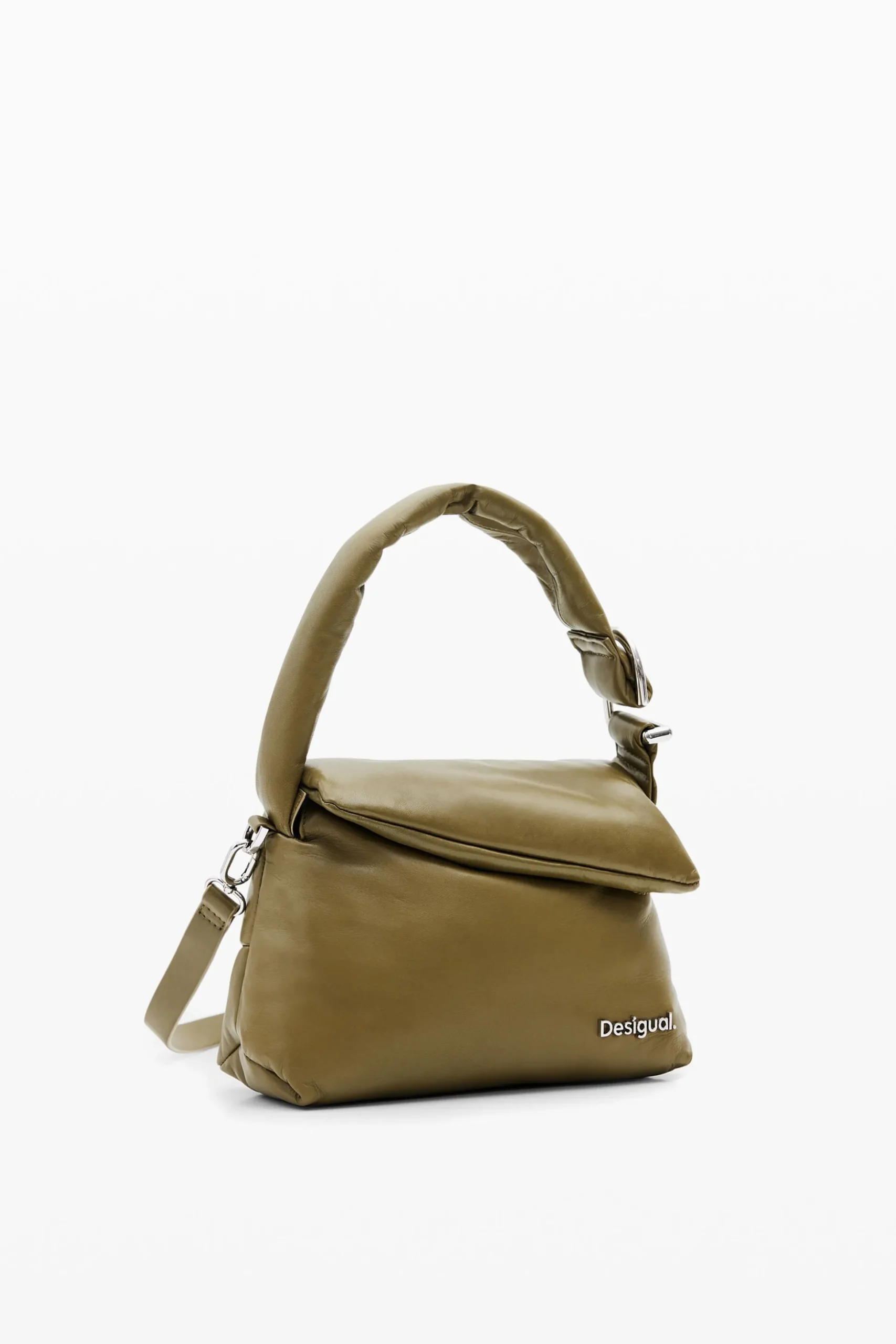 M padded leather bag