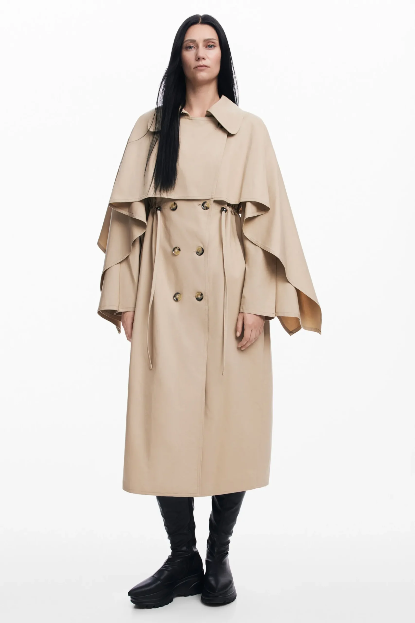 Maitrepierre batwing sleeve trench coat
