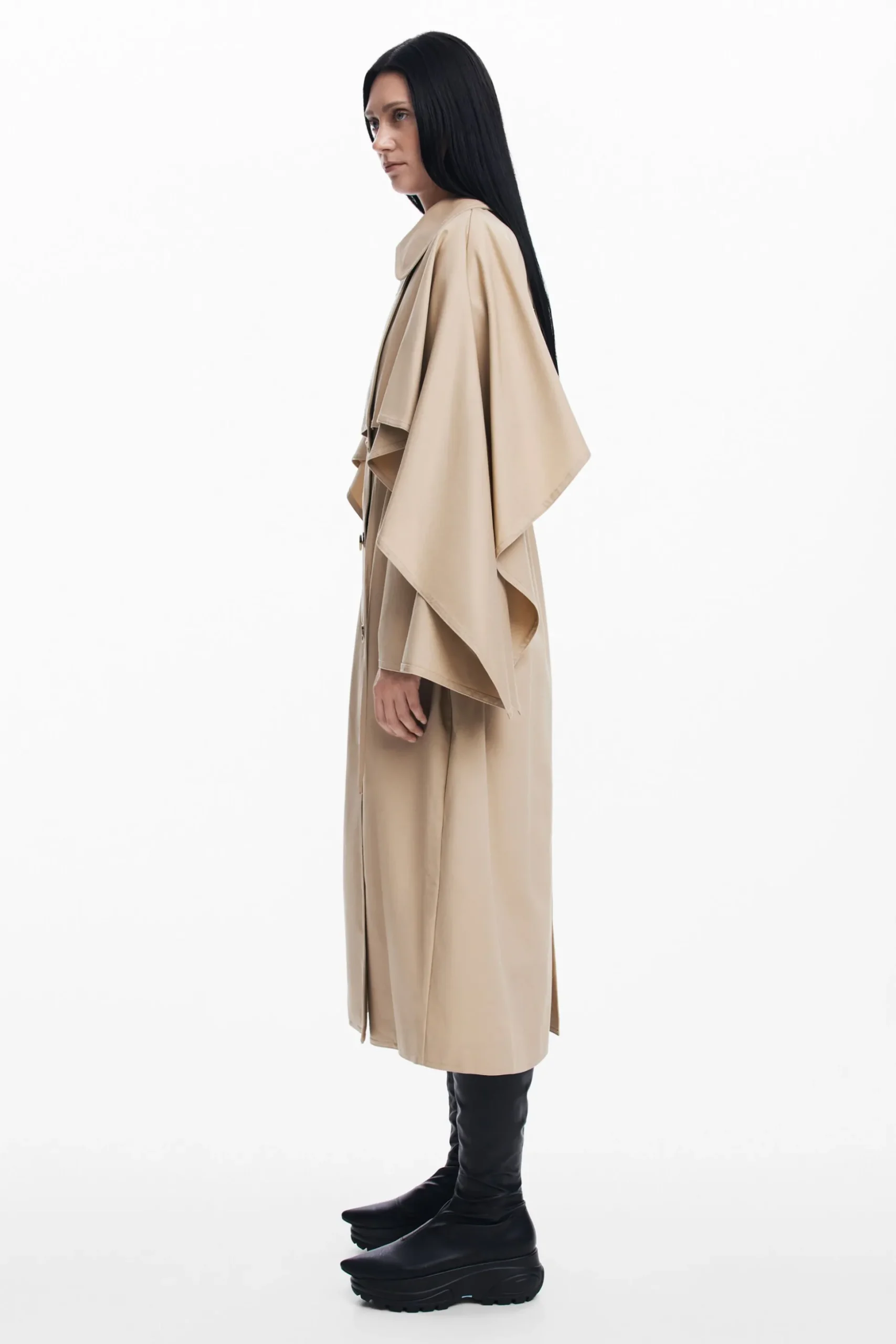 Maitrepierre batwing sleeve trench coat