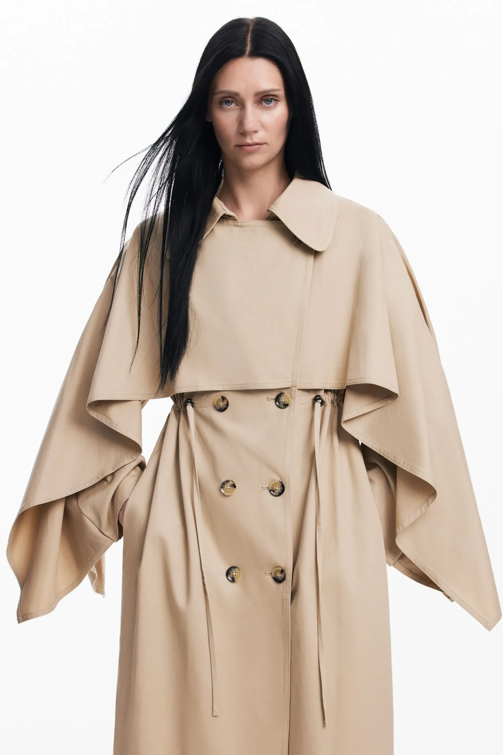 Maitrepierre batwing sleeve trench coat