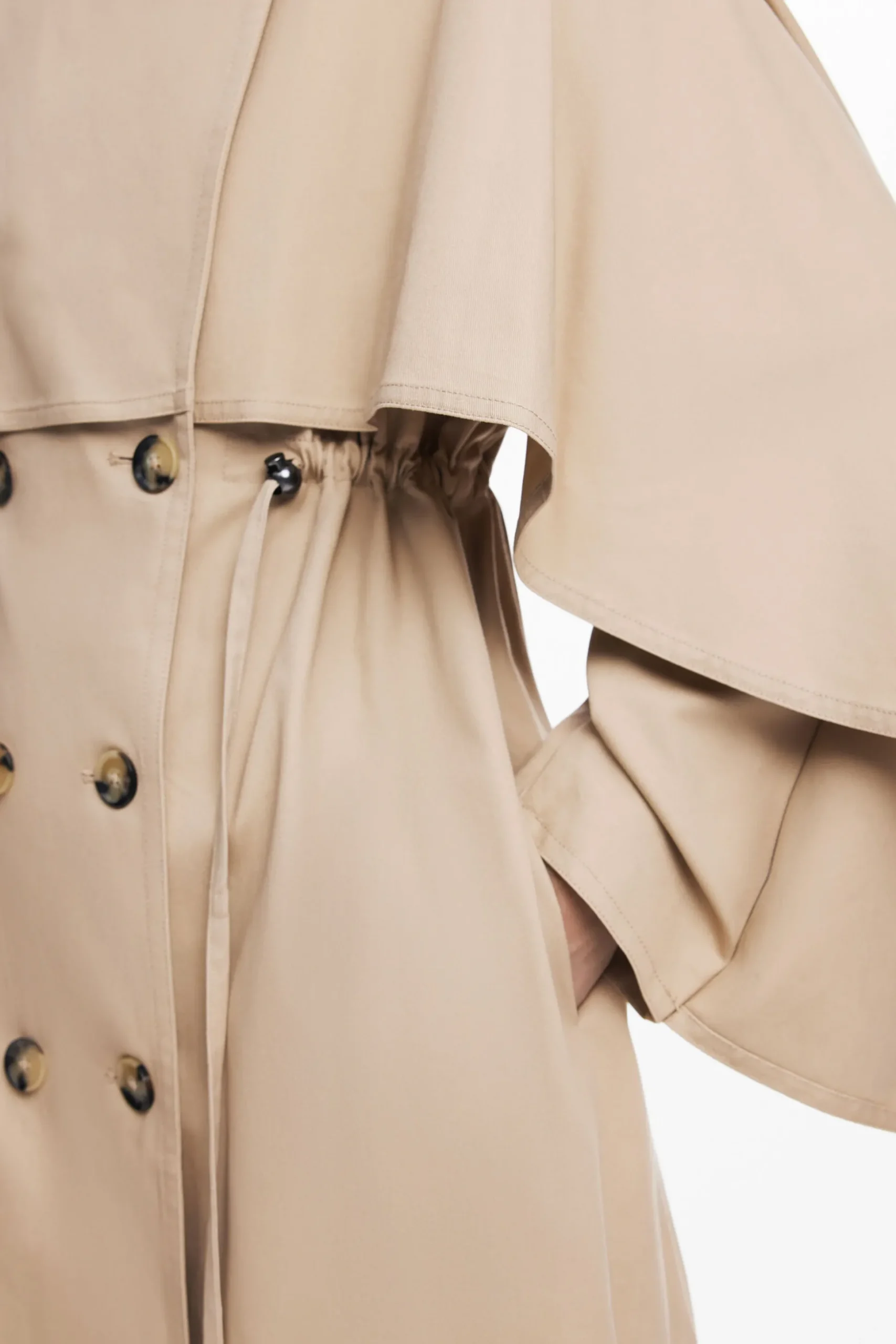 Maitrepierre batwing sleeve trench coat