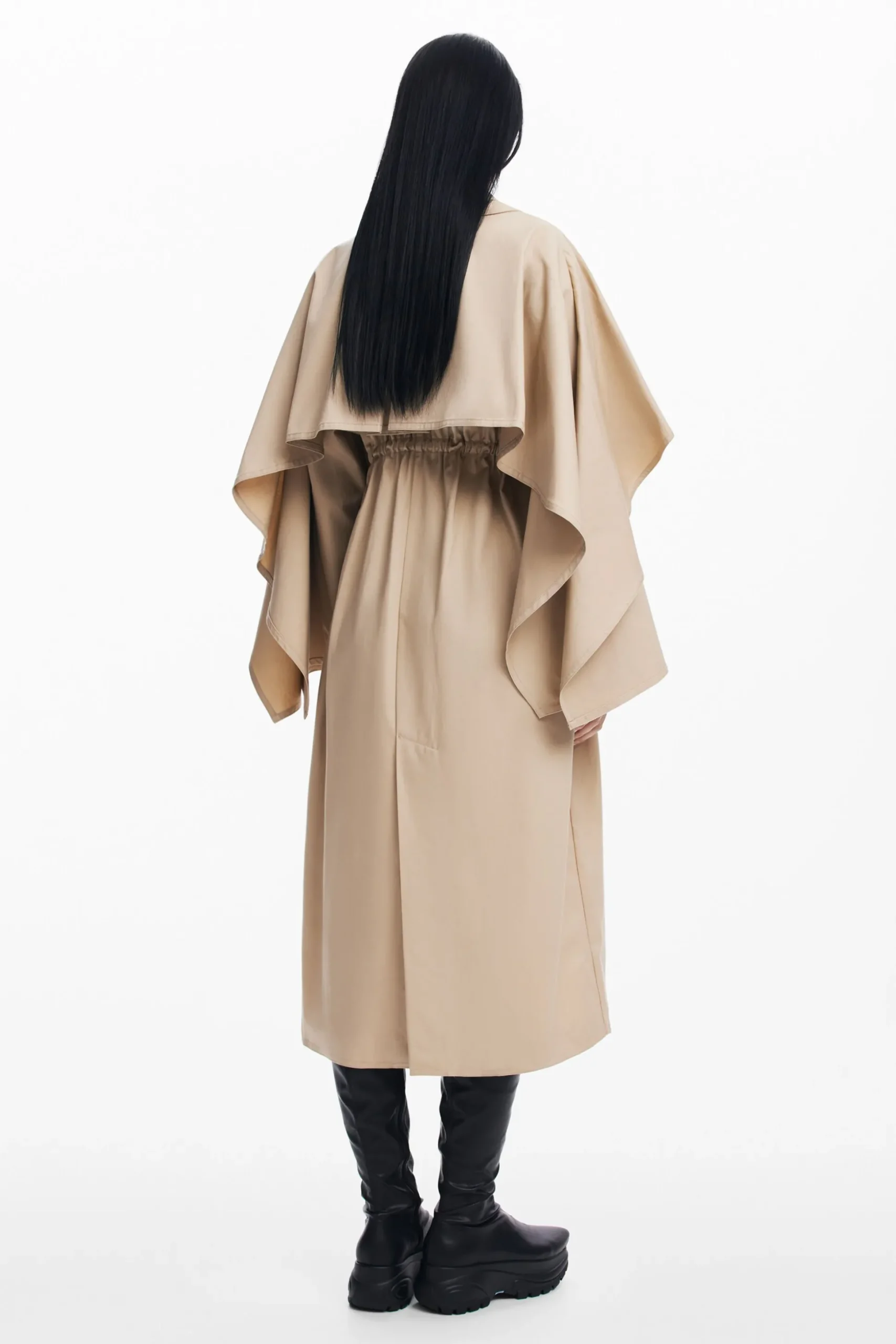 Maitrepierre batwing sleeve trench coat