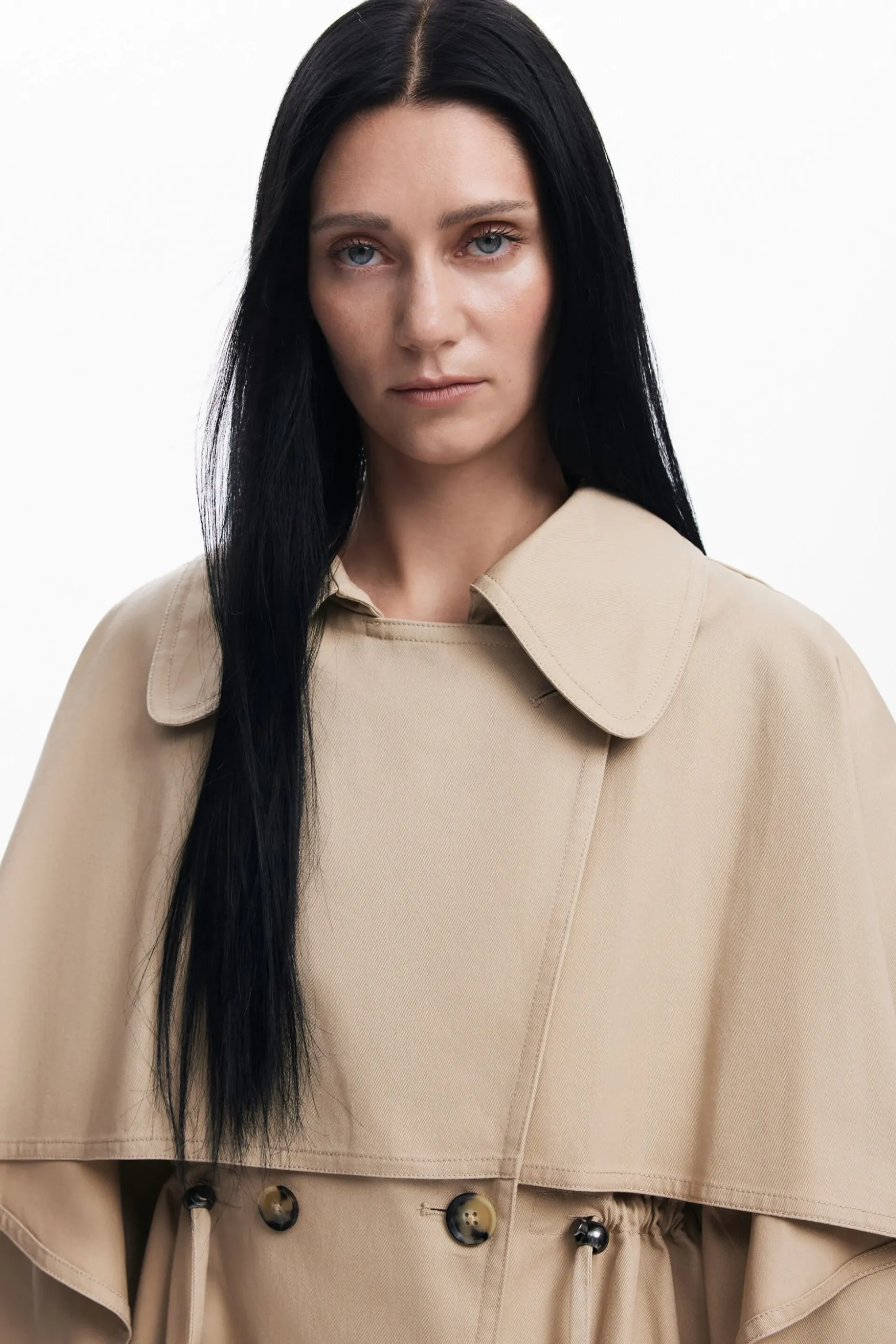 Maitrepierre batwing sleeve trench coat