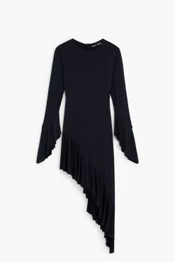 María Escoté asymmetric black dress