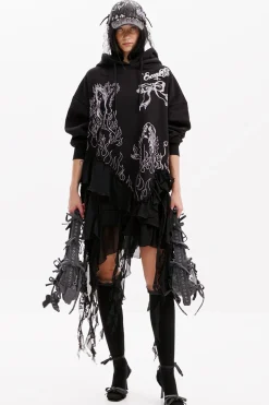 María Escoté hooded dress