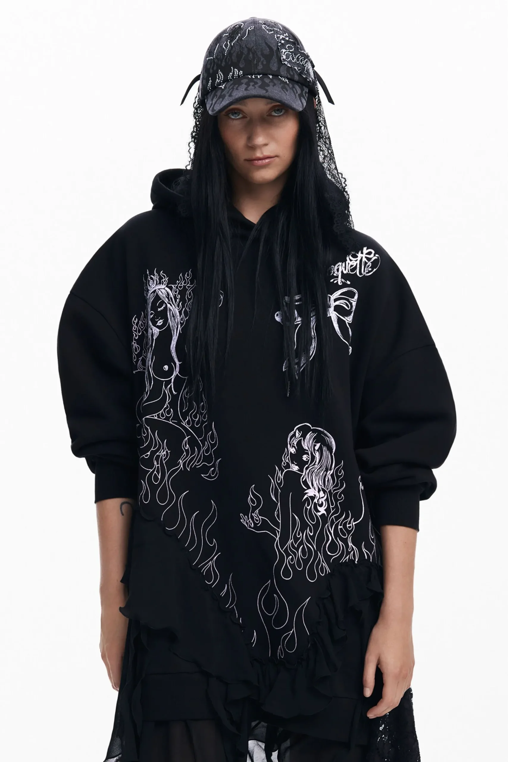 María Escoté hooded dress