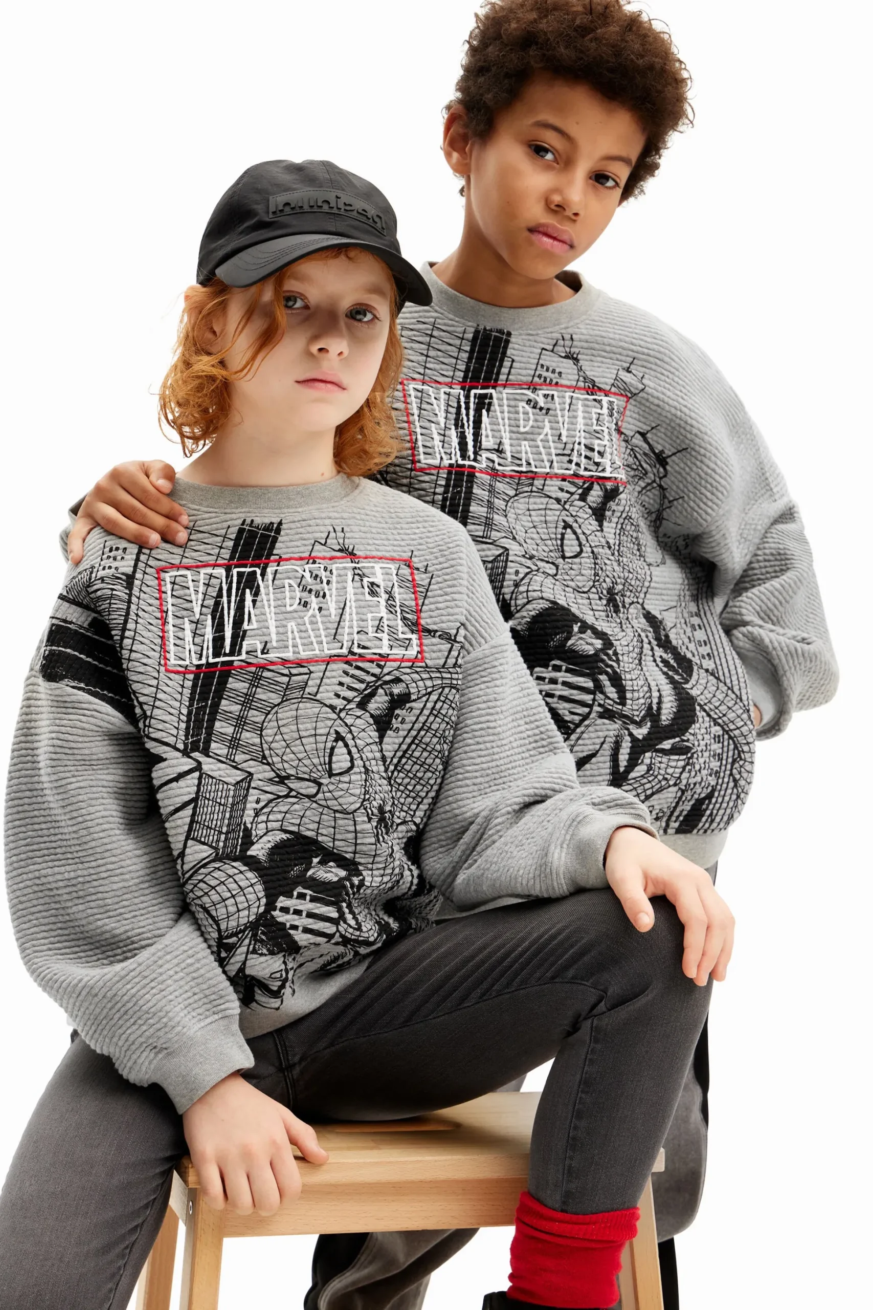 Marvel striped sweatshirt