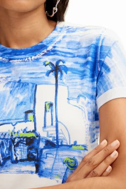 Mediterranean landscape T-shirt