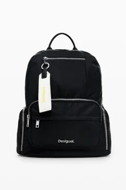 Medium backpack with multiple pockets