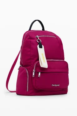 Medium backpack with multiple pockets