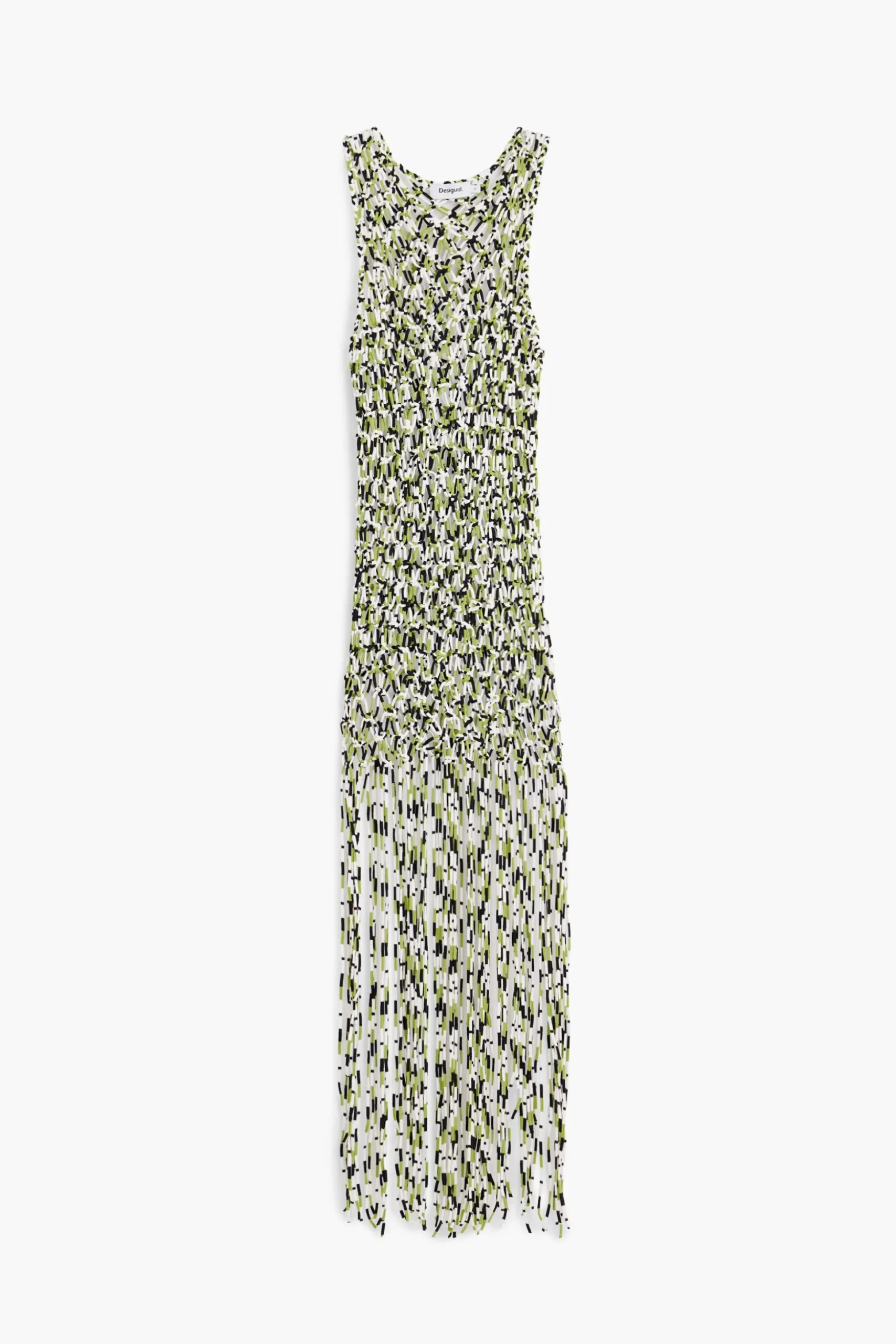 Mesh dress with net effect