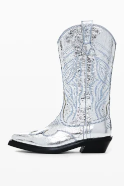 Metallic cowboy boot