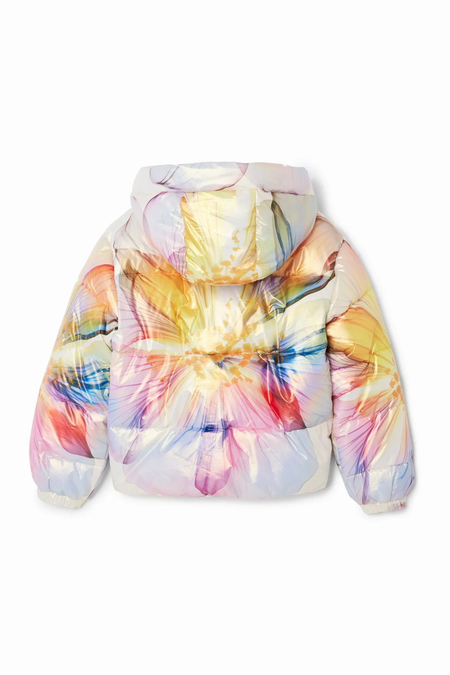 Metallic floral coat