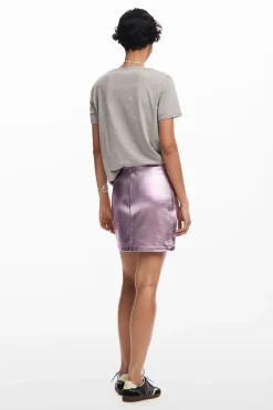 Metallic miniskirt