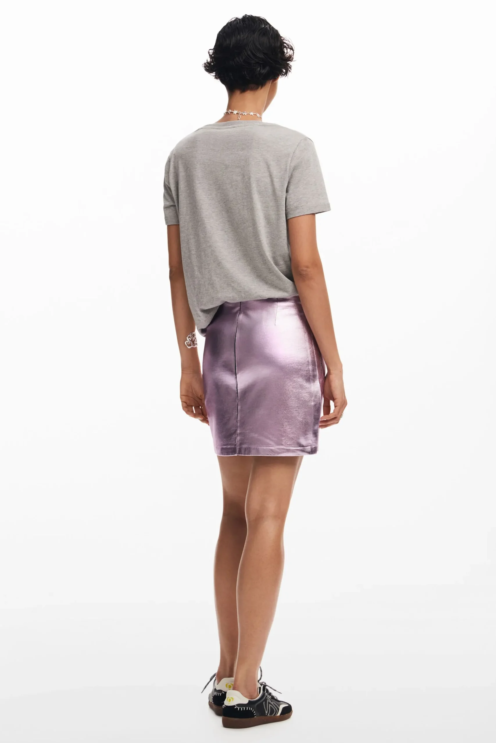 Metallic miniskirt