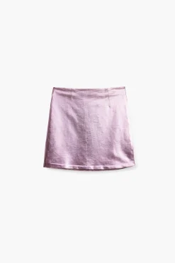 Metallic miniskirt