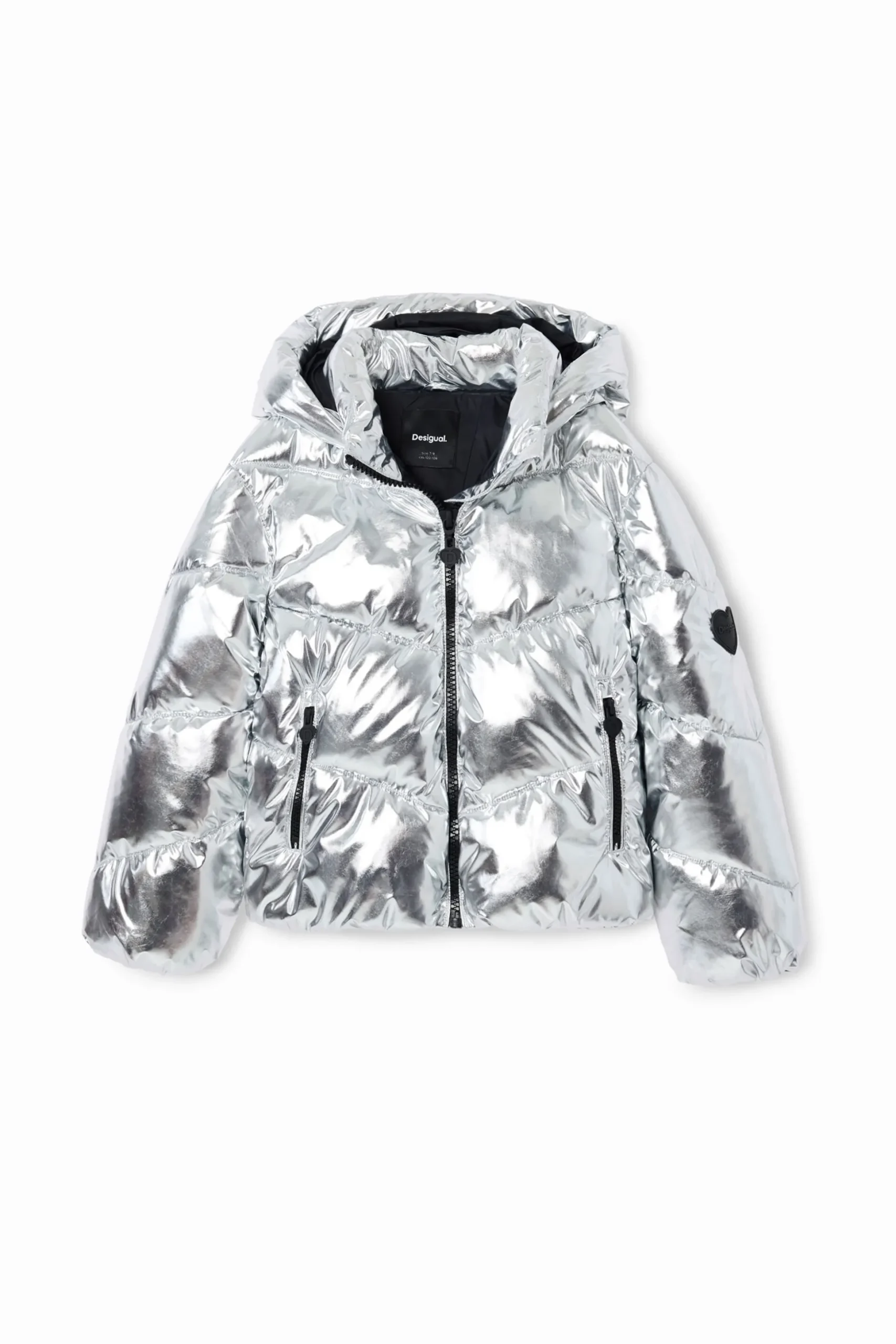 Metallic padded coat